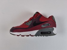 Nike Air Max 90 GS Red Gray Sneakers Youth Si...