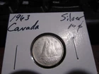 Canada 1963 -  10 Cent Dime Canadian Coin - 80% Silver - ASW 0.06 Oz