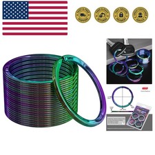 Key Rings Flat Split Keychain Bulk – Heavy Duty 1.18" 30 mm Keyring – Organiz...