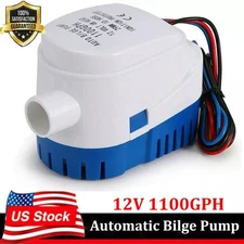 1100GPH 12V Automatic Submersible Boat Bilge Water Pump With Auto Float Switch
