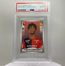 Eduardo Camavinga (Rookie Card) Panini Foot (PSA 10). rookie card picture