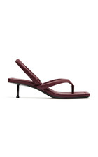 St. Agni Thong Heel in Plum Kitten Heels