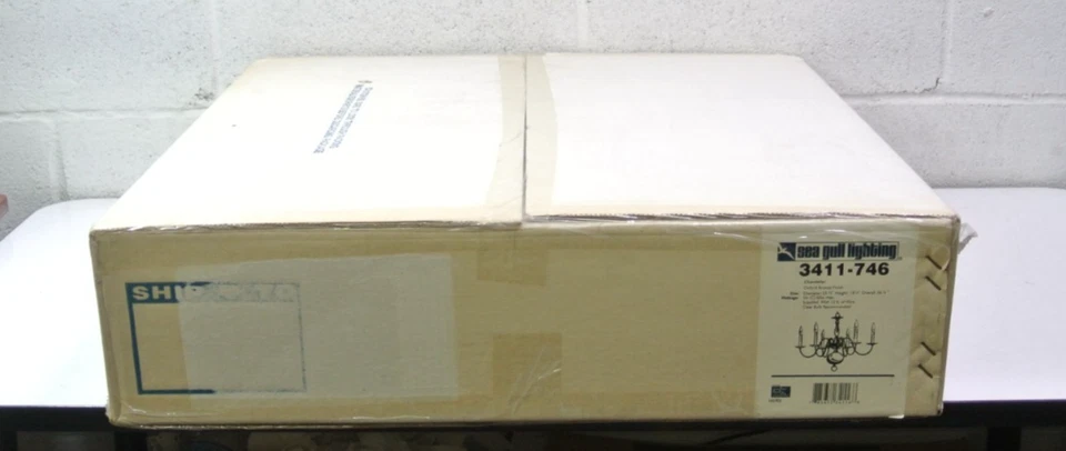 Lámpara de araña tradicional Sea Gull de 6 luces, Oxford bronce 3411-746, 23,5 pulgadas 60 W Foto 2 de 4