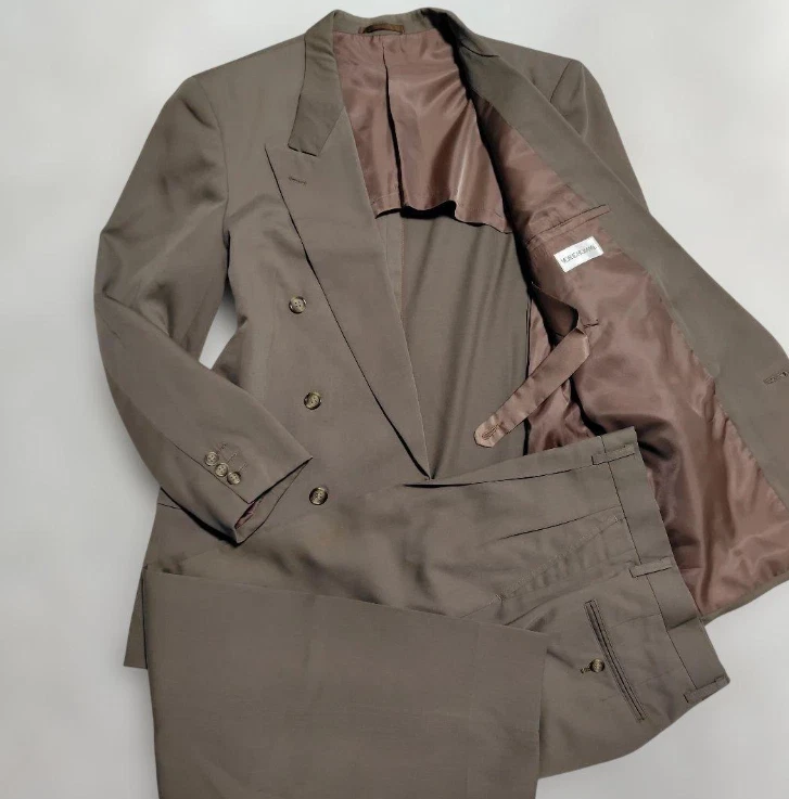 vintage double breasted suit products for sale | eBay