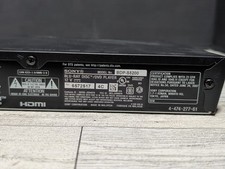 Sony BDP-S5200 3D Blu-ray DVD Player Wireless LAN & Remote Power Cord In The Box