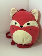 Squishmallow Fifi The Fox Soft Backpack With Pocket in Great Condition