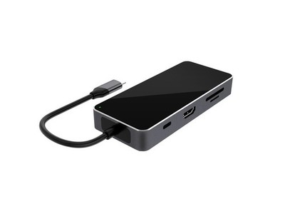 7 in 1 USB-C Hub Type-C Multiport Adapter 4K HDMI USB3.0 Ethernet for Laptop