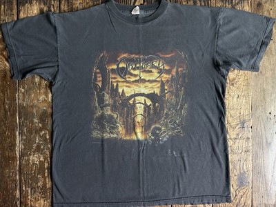 Vintage Obituary Shirt XL Metal Rock Band Horror Faded Anthology Blue Grape
