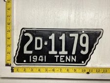 1941 Tennessee License Plate 