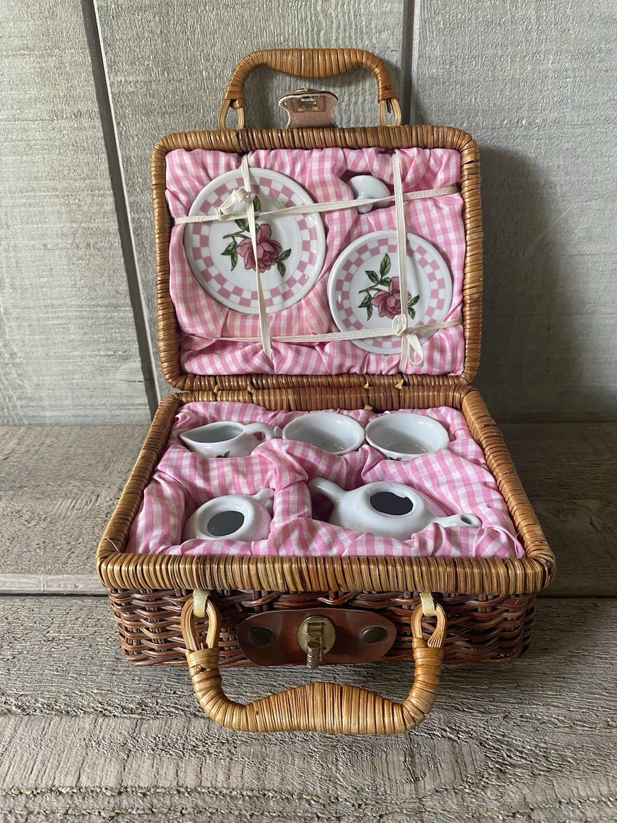 Vintage Delton Sprinkles Porcelain Children's Tea Party Set for 2