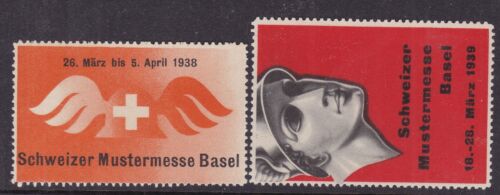 SWITZERLAND^^^1939 x2 MNH Private LOCALS / CIND ( Stamp EXPO ) @ ga3591swiss