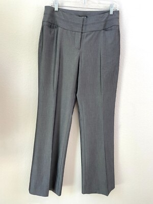 Express Editor Womens 8 Gray Dress Pants Trousers Straight Leg Work Office