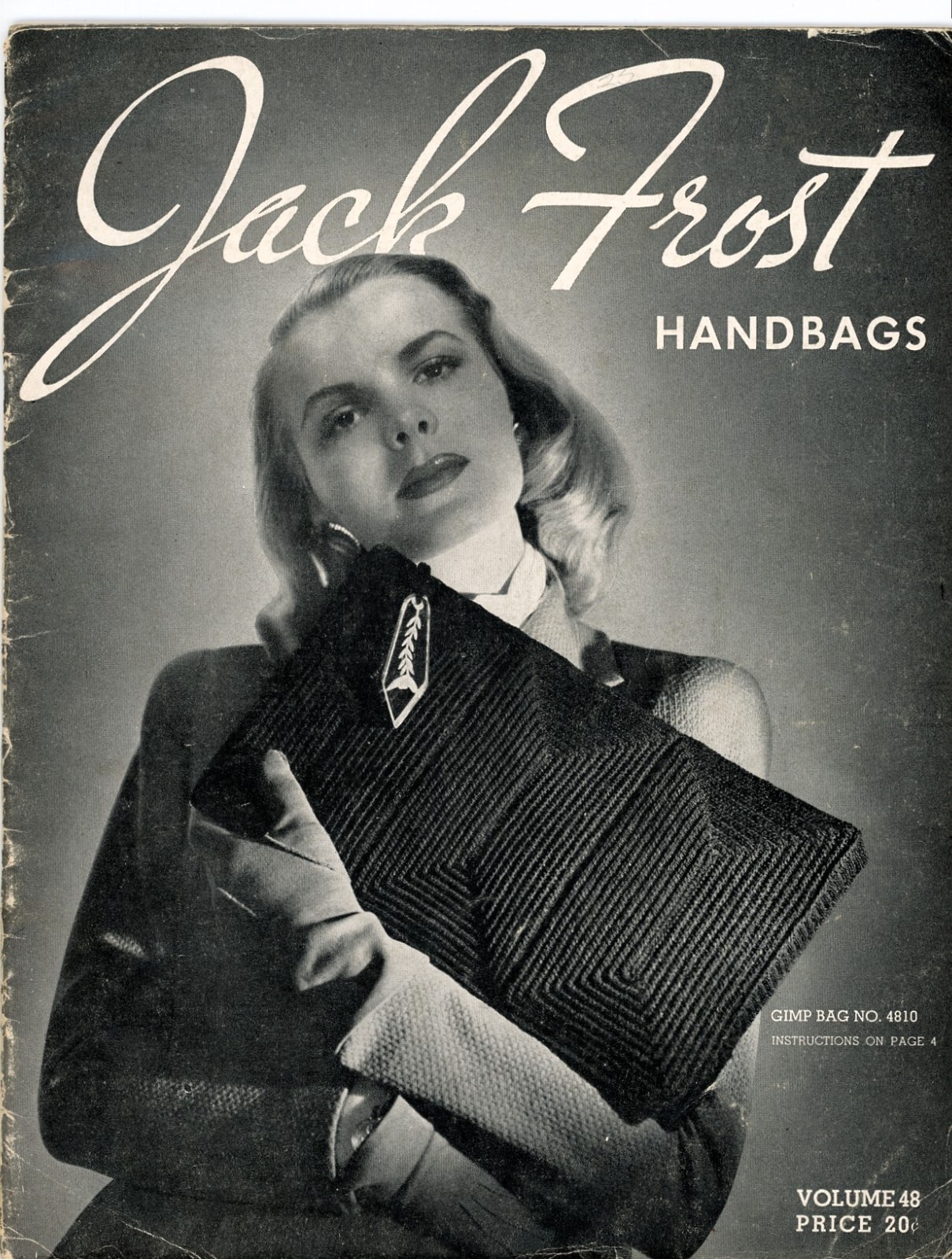 Jack Frost Yarn Co. 1945 Handbags Knitting Instructions Book eBay