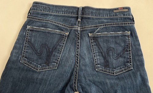 Citizens of Humanity Ava Low Rise Straight Leg Womens 27 Stretch Dark Wash Jeans - Picture 24 of 24