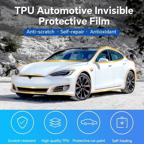Tesla Model S 2016-2020 PRO Precut Paint Protection Film Clear Bra PPF - Picture 5 of 21