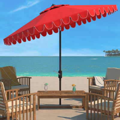 11 foot red patio umbrella GRAND Patio 11FT Cantilever Patio Umbrella with Base main image 1