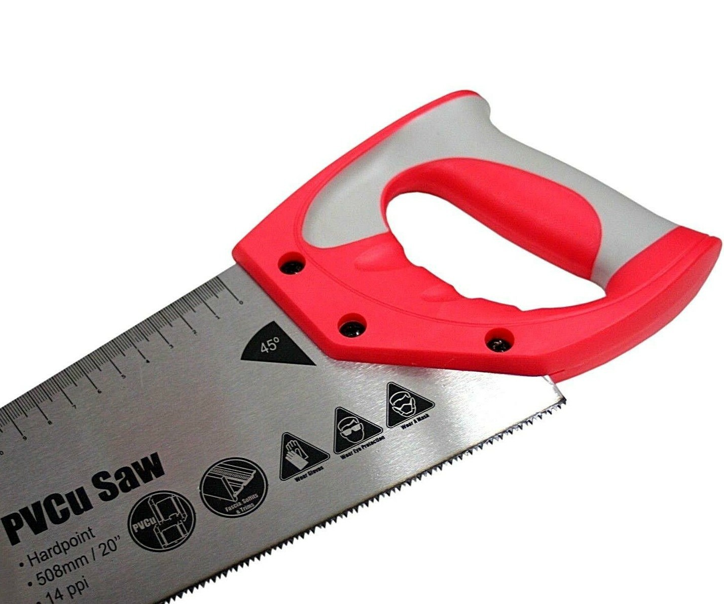 uPVC Fine 14 PPI Tooth Plastic Hand Saw pvcu 20" Hard Point Cutting PVC