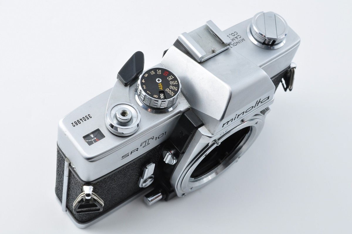 MINOLTA SRT 101 35mm Film Camera MC Rokkor-PF 55mm f/1.7