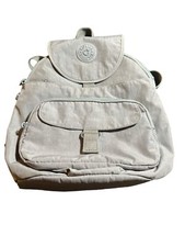 Mochila Queenie Kipling Live Light para mujer azul desmayado gris tonal mediana