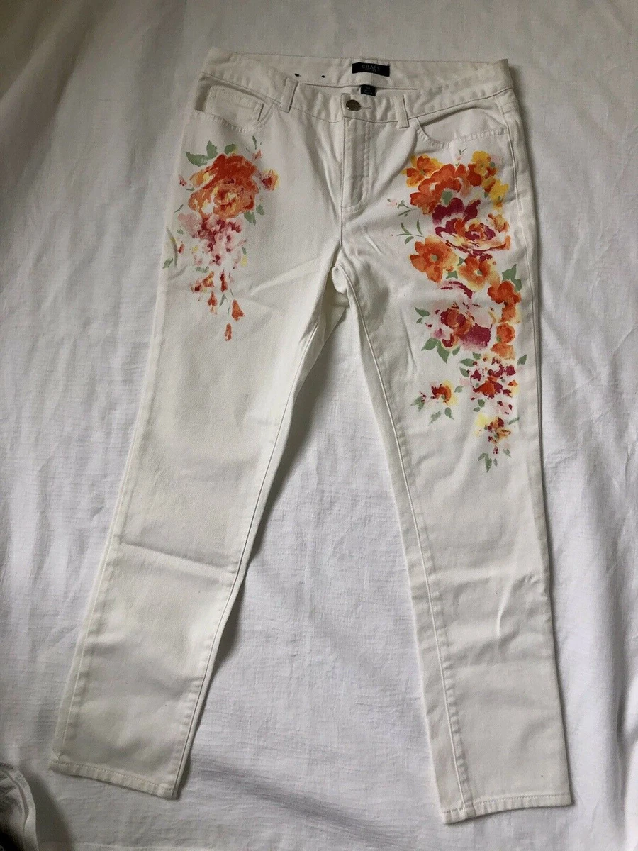 Blossom Straight-Leg Embroidered Jeans