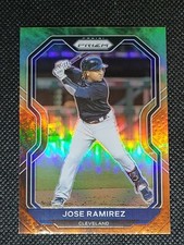 2021 Panini Prizm Baseball JOSE RAMIREZ #16 COSMIC HAZE PRIZM Cleveland Indians