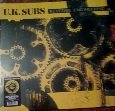 UK Subs - Reverse Engineering - Yellow/black Splatter [New Vinyl LP] Black, 2023