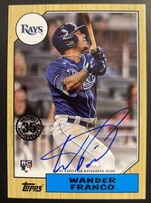 2022 Topps Series 2 1987 Topps Wander Franco #87BA-WF ROOKIE On Card Autograph