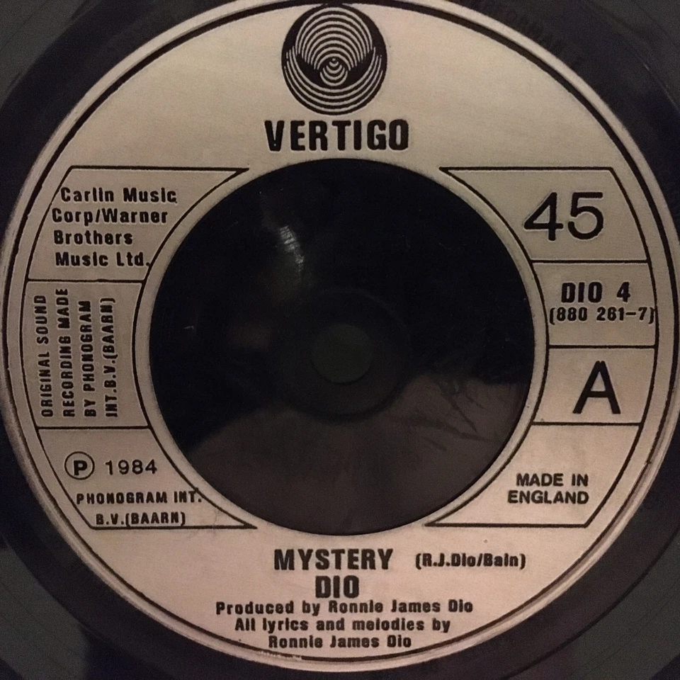 Dio 45 MYSTERY / EAT YOUR HEART OUT " 1984 UK Vertigo Foto 3 de 4