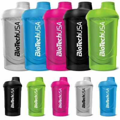 BIOTECHUSA 600-800ml Protein Shaker Bottle Sports Water Blender Mixer Cup Bottle BPA Free