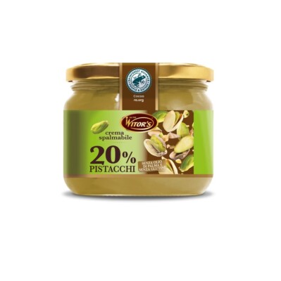 Witor's Crema Spalmabile al Pistacchio Streichfähige Creme mit Pistazien 220g