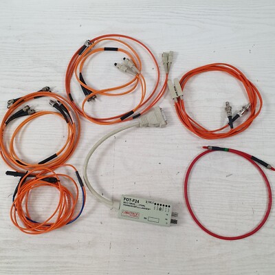 Cabletron FOT-F24 Transceiver mit Lanview 802.3 10BASE-FL/FOIRL + Glasfaserkabel