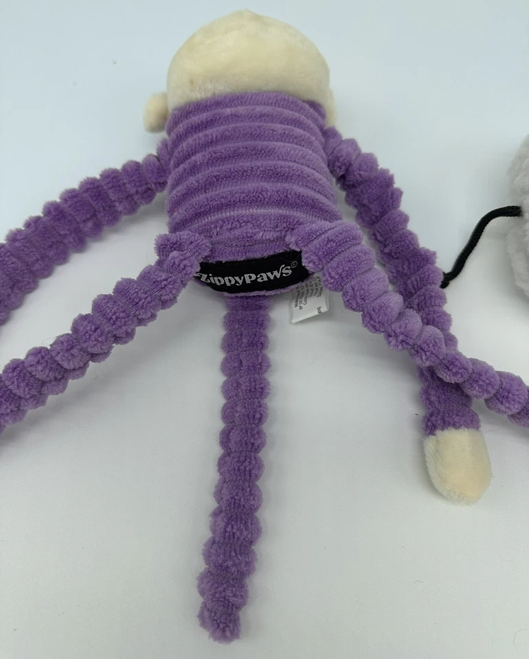 Zippy Paws 12' Purple  The Crinkle Monkey  Squeaky Toy For Dogs And Friend?? - Image 4 of 4
