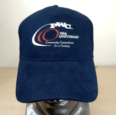 PWC ADJUSTABLE STRAPBACK BASEBALL HAT/CAP, BLUE, 100TH/COMMUNITY