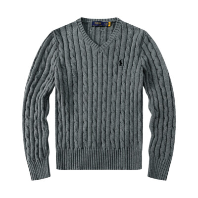 Damen V-Ausschnitt Pullover Sweater Sweatshirt Strickpullover Langarm Freizeit