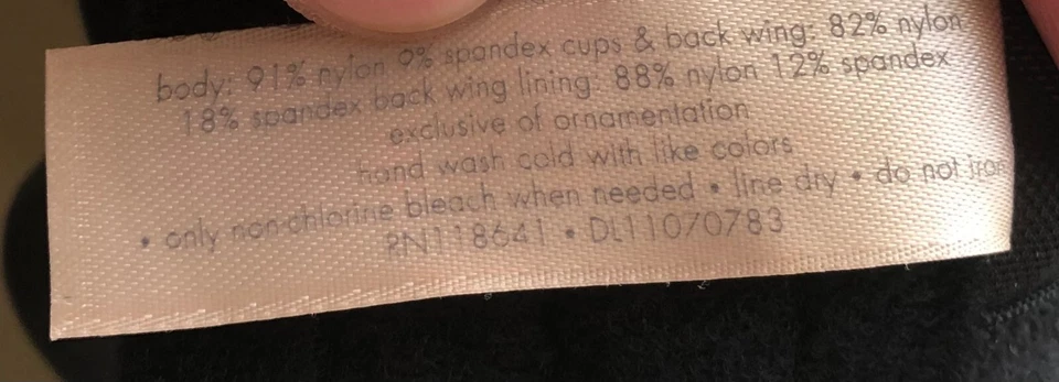 Lencería Sexy Cacique Talla 18/20 Negra con Lunares Flyaway Frontal ~Excelente Con Foto 4 de 4
