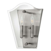 Elstead Wingate Wandleuchte E14 2-Fach Poliertes Antikes Nickel