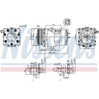 Kompressor Klimaanlage Passend FüR Peugeot 307 SW CitroëN Berlingo
