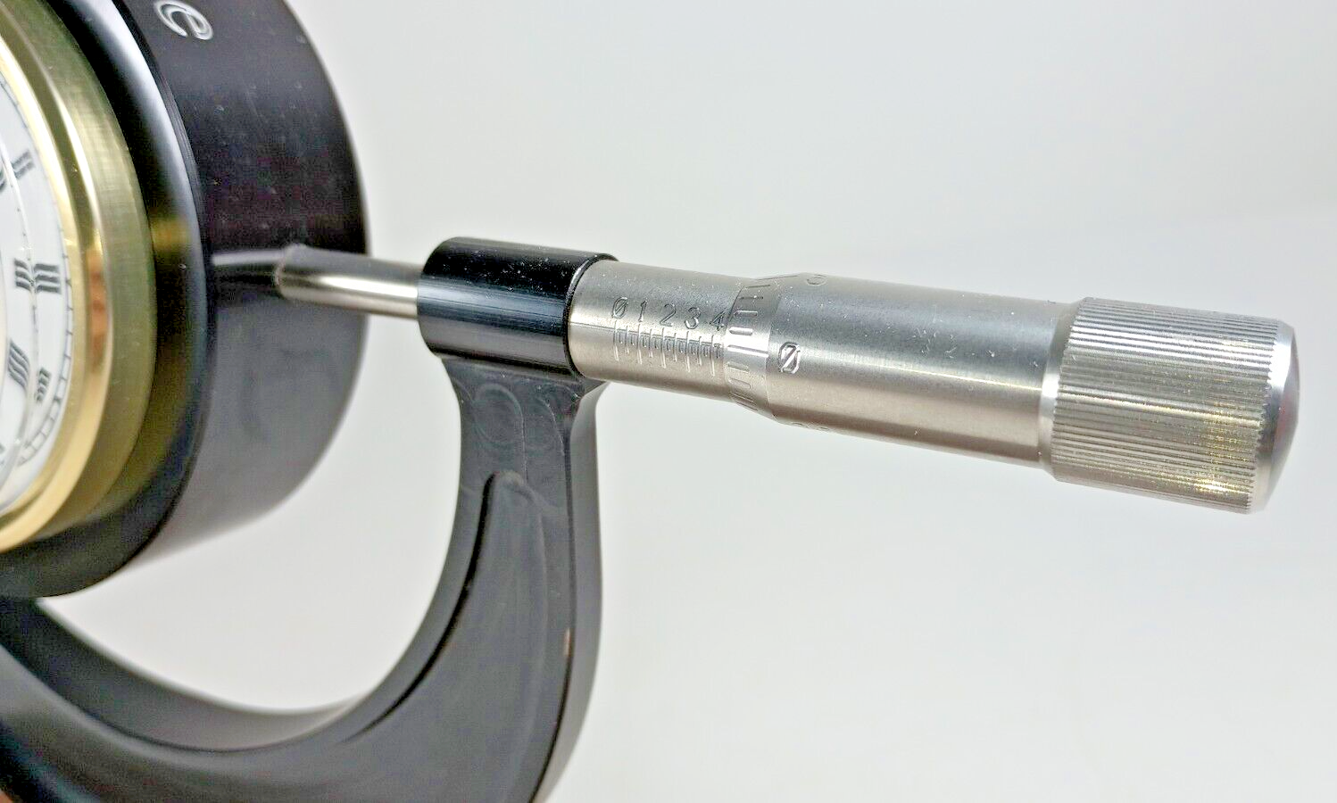 HAAS Automation Inc. Award. Personalized Micrometer/ Clock Trophy