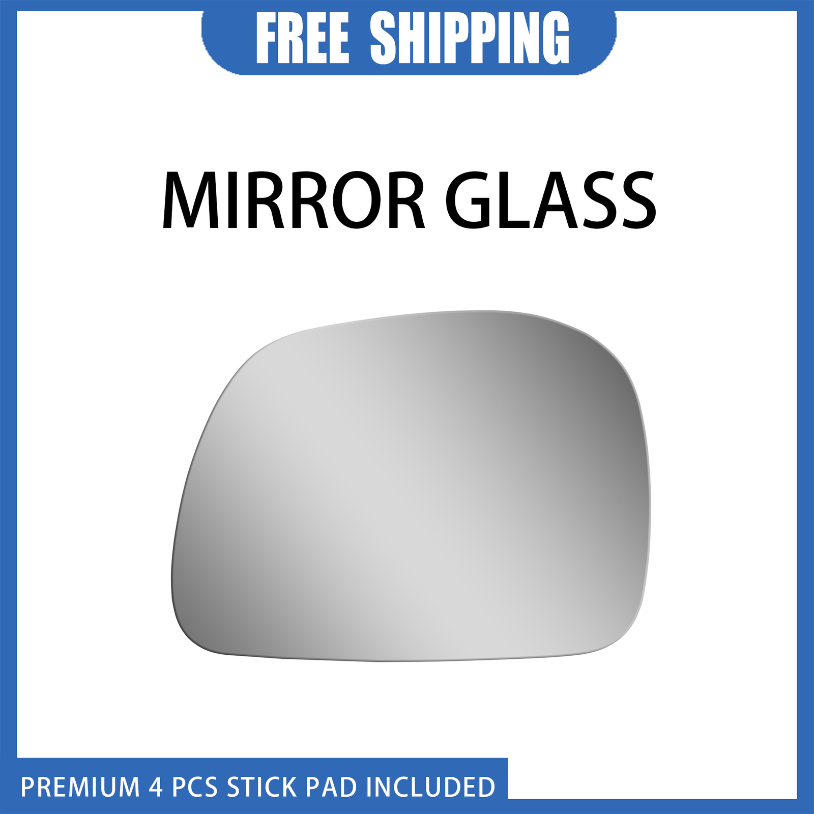 1999-2014 Ford F250 F350 F450 SD Left Side Mirror Glass Replacement with Adhesive-image