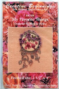 Creative Beginnings Silk Ribbon Embroidery Kit My Favorite Things Pin Sealed