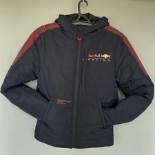 Red Bull Racing Mens Padded Jacket Full Zip with Hood F1 Formula 1 one small S