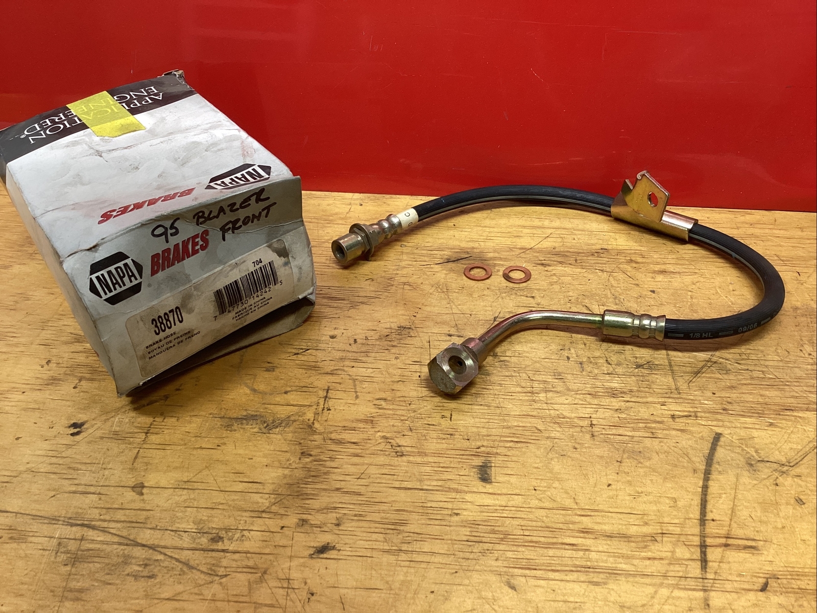 NAPA Brake Hose With O Ring 38870 for sale online eBay