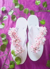 Homemade Summer Women's White Slippers For Ceylon
