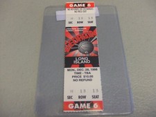 Long Island Blackbirds vs Georgia Bulldogs (12-28-1998) Basketball Ticket Stub 