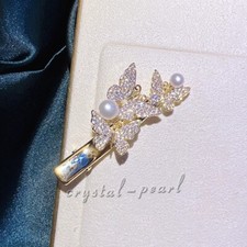 new beautiful pearl hairpin real pearl hair accessories headdress