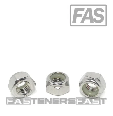 FAS (50) M8 x 1.25 Stainless Steel DIN985 Metric Nylon Insert Lock Nuts 8mm A2 (50)