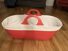 MOBA Cesta per Neonato Rossa con Materasso e Coprimaterasso in Cotone - Usato