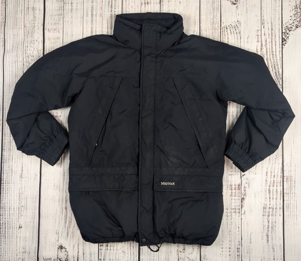 Marmot Youth XL/Women's S Black Goose Down 650 Fill Parka Ski - Main Image