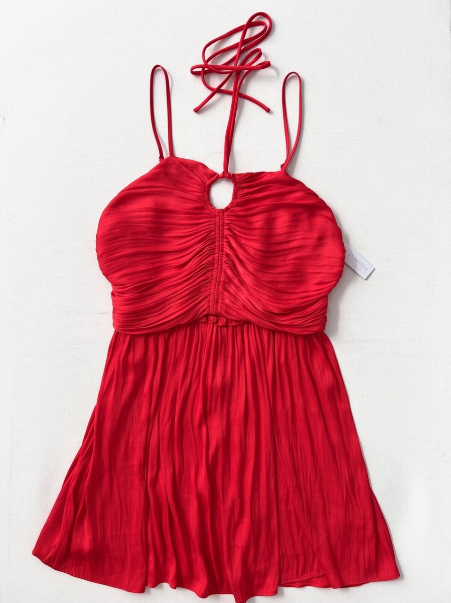 house of harlow 1960 red dress House of Harlow 1960 Keyhole Draped Dress Red ( M )