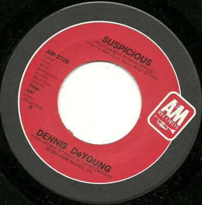 Dennis DeYoung Dear Darling (Ill Be There) Vinyl Single 7inch A&M Records